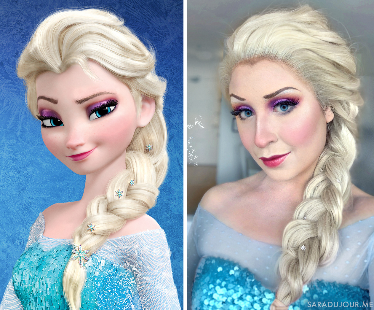 Elsa Cosplay + Makeup Sara du Jour