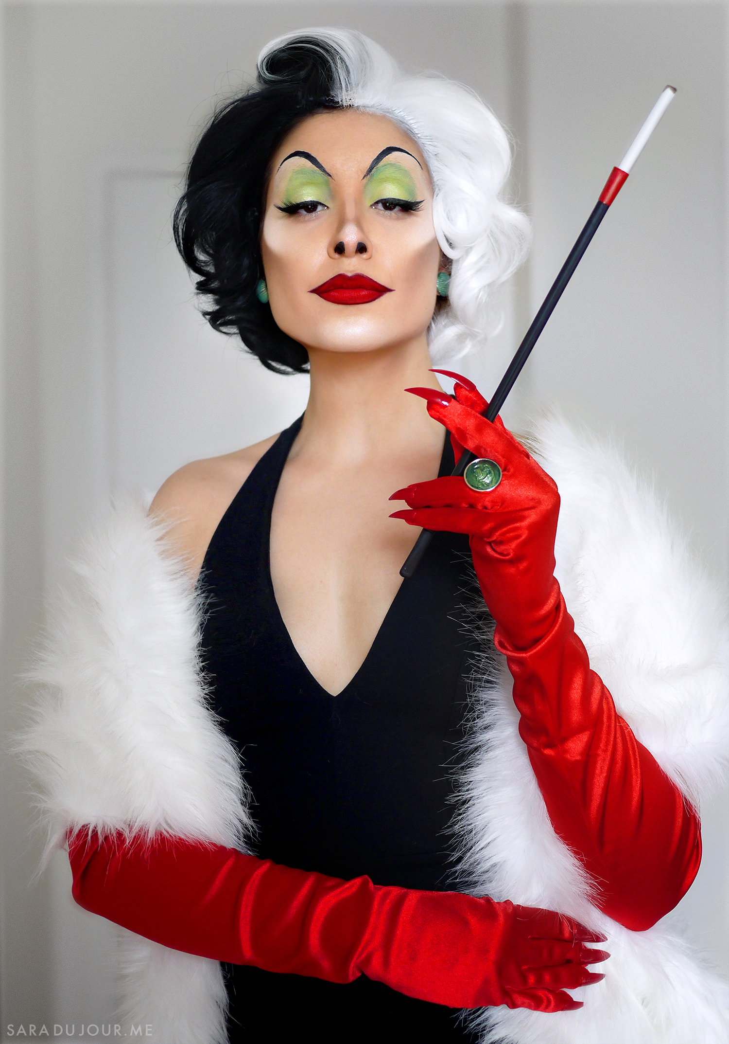 Cruella de Vil Cosplay Makeup Transformation | Sara du Jour