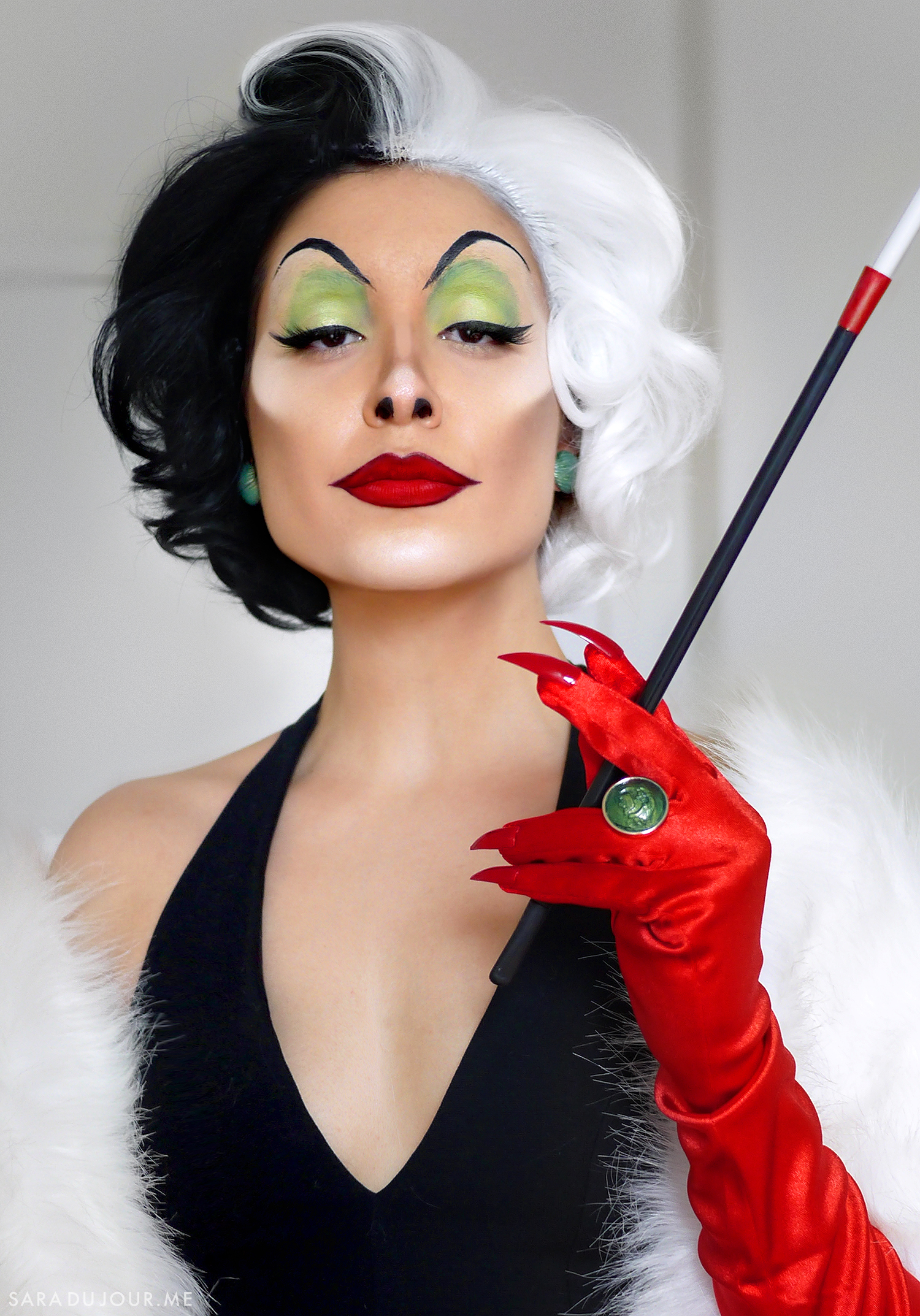 Cruella de Vil Cosplay Makeup + Costume • Sara du Jour