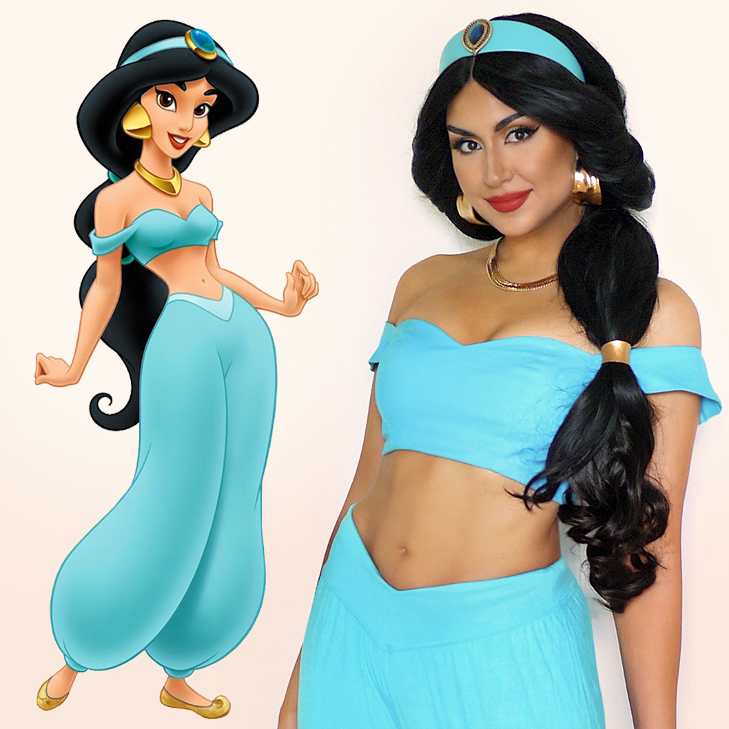 Getting Dressed as Princess Jasmine